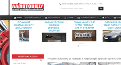 Desktop Screenshot of aa-autodiely.sk